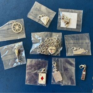 Assorted Silver Charms Bracelet Kit Collection